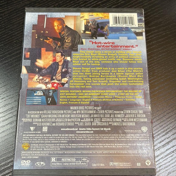 Exit Wounds DVD 📀 - Picture 3 of 3